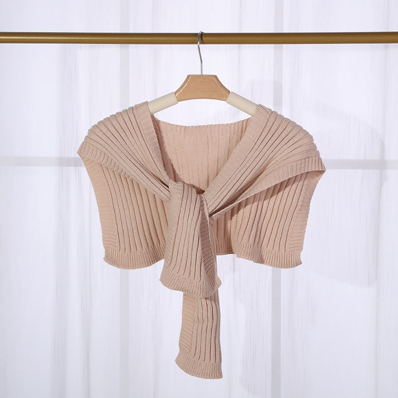 Wholesale Short Shawl with Thickened Cotton Warm Scarf