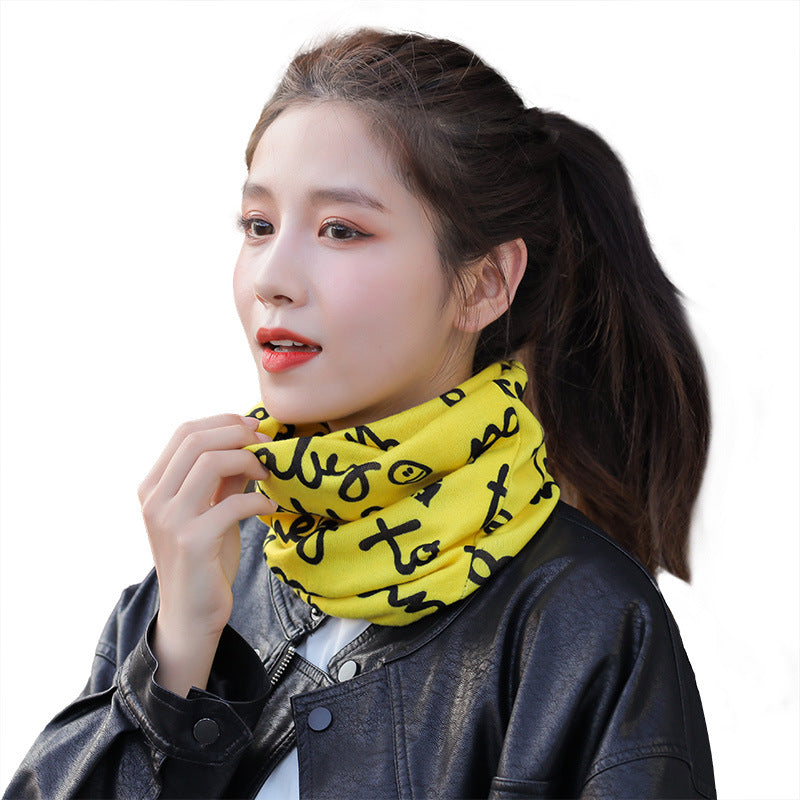 Wholesale Autumn and Winter Cold-proof and Warm Multifunctional Knitted Scarf Pullover Imitation Cashmere Hat