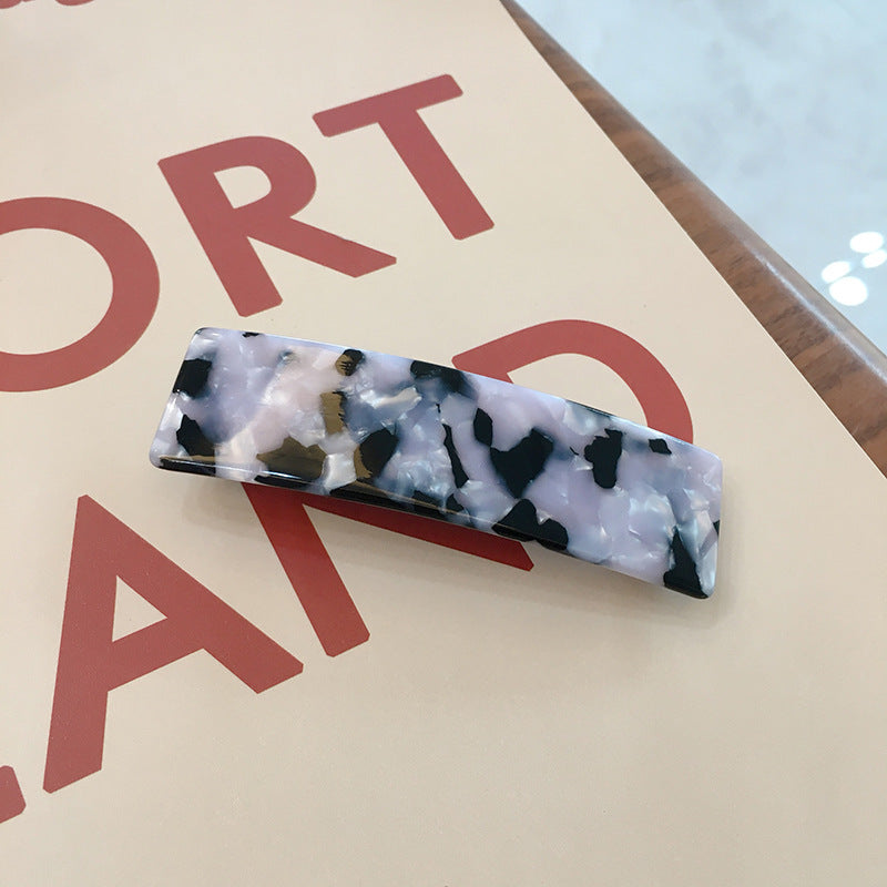 Wholesale Temperament Simple Hair Accessory Horizontal Clip One-line Rectangular Versatile Spring Clip