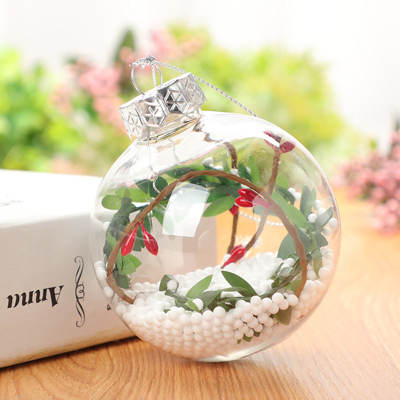 Wholesale Christmas Decoration Transparent Plastic Christmas Balls