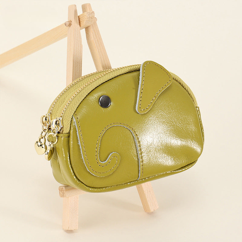 Wholesale Genuine Leather Mini Portable Small Wallet Coin Cash Organizer