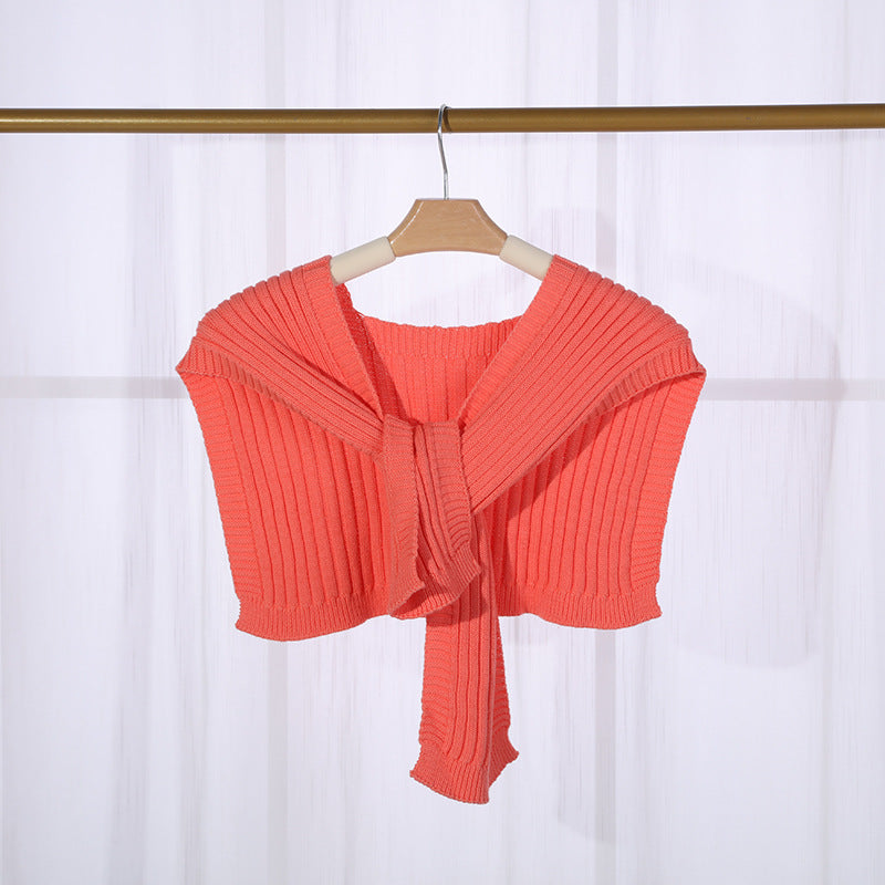 Wholesale Short Shawl with Thickened Cotton Warm Scarf