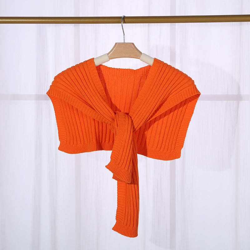 Wholesale Short Shawl with Thickened Cotton Warm Scarf