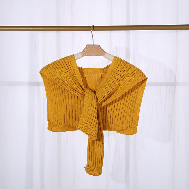 Wholesale Short Shawl with Thickened Cotton Warm Scarf