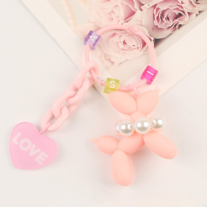 Wholesale Silicone Poodle Love Accessory Keychain