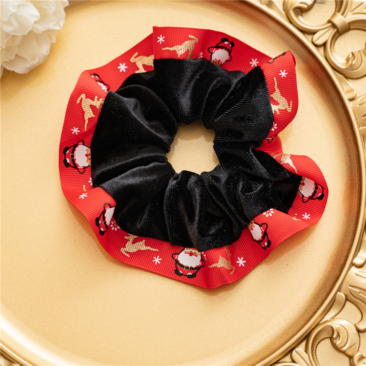 Wholesale Velvet Christmas Large Intestine Hair Ties