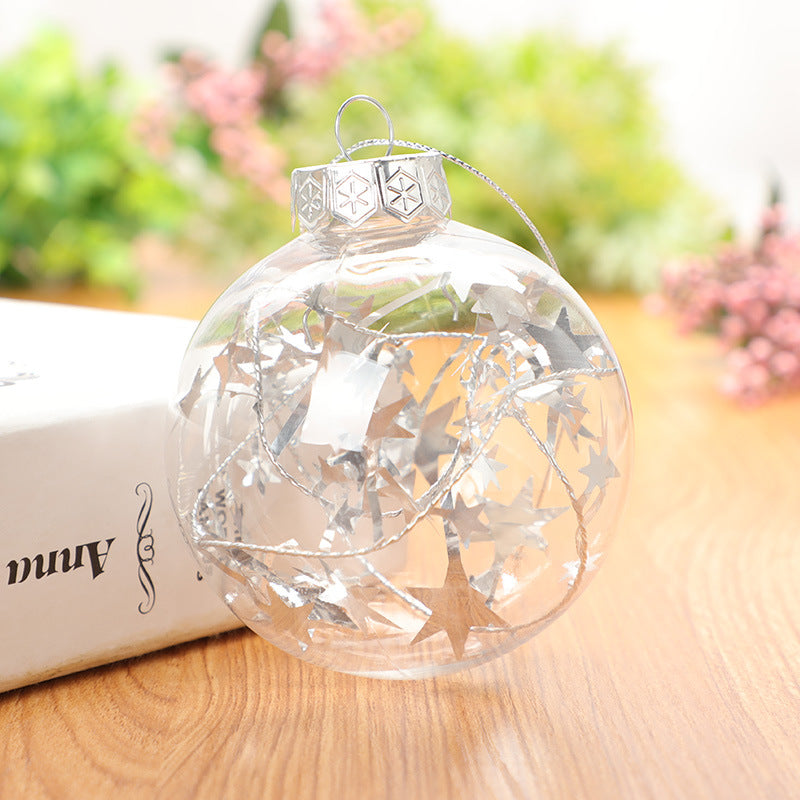 Wholesale Christmas Decoration Transparent Plastic Christmas Balls