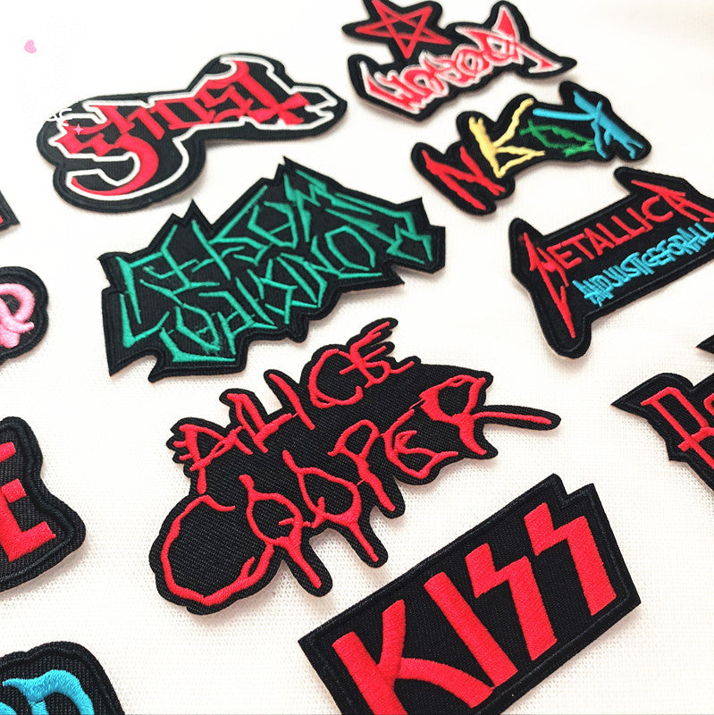 Wholesale 10pcs Large size digital cloth badge shoes and hats decorative DIY