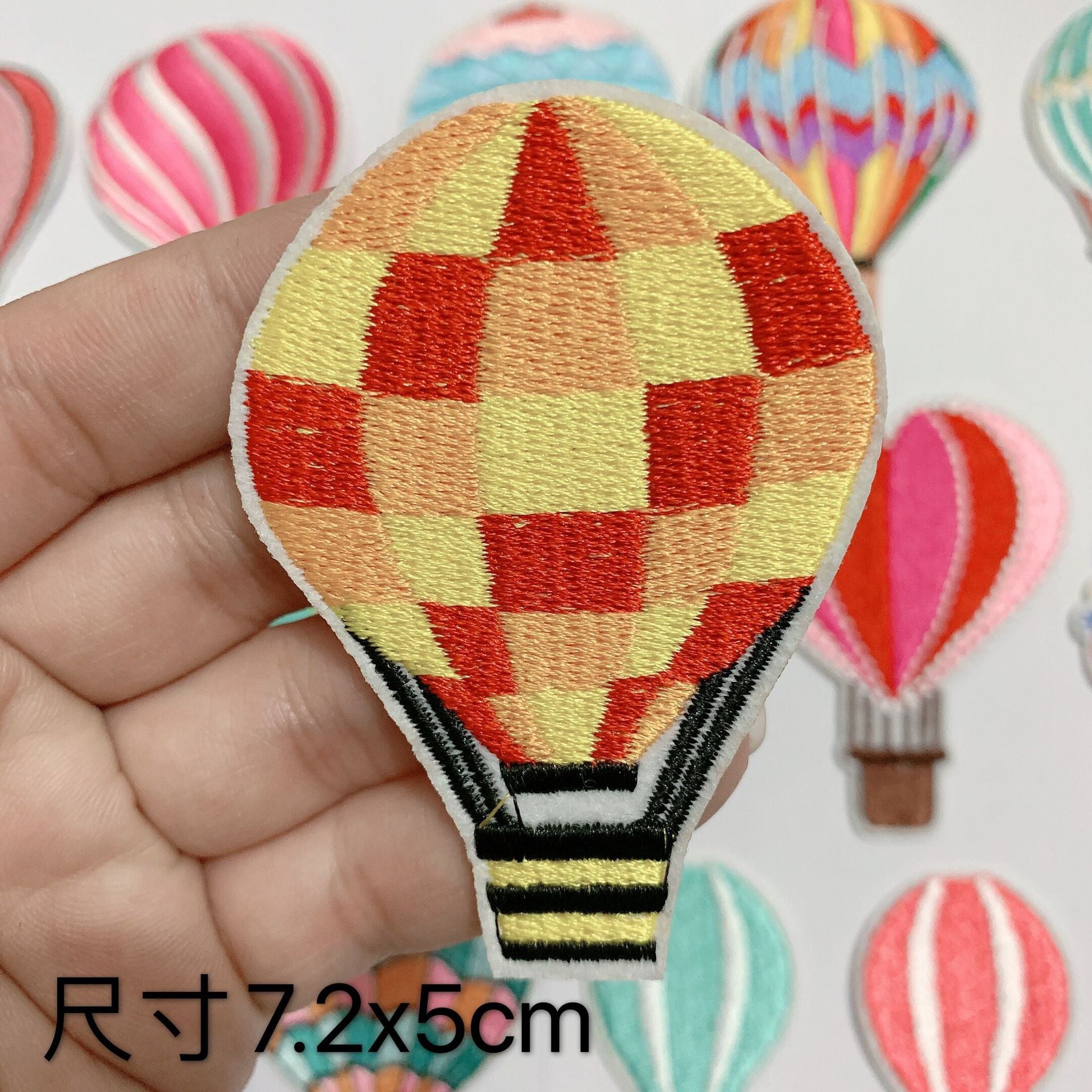 Wholesale 10pcs full embroidered balloon clothes patch DIY computer embroidery cloth stickers