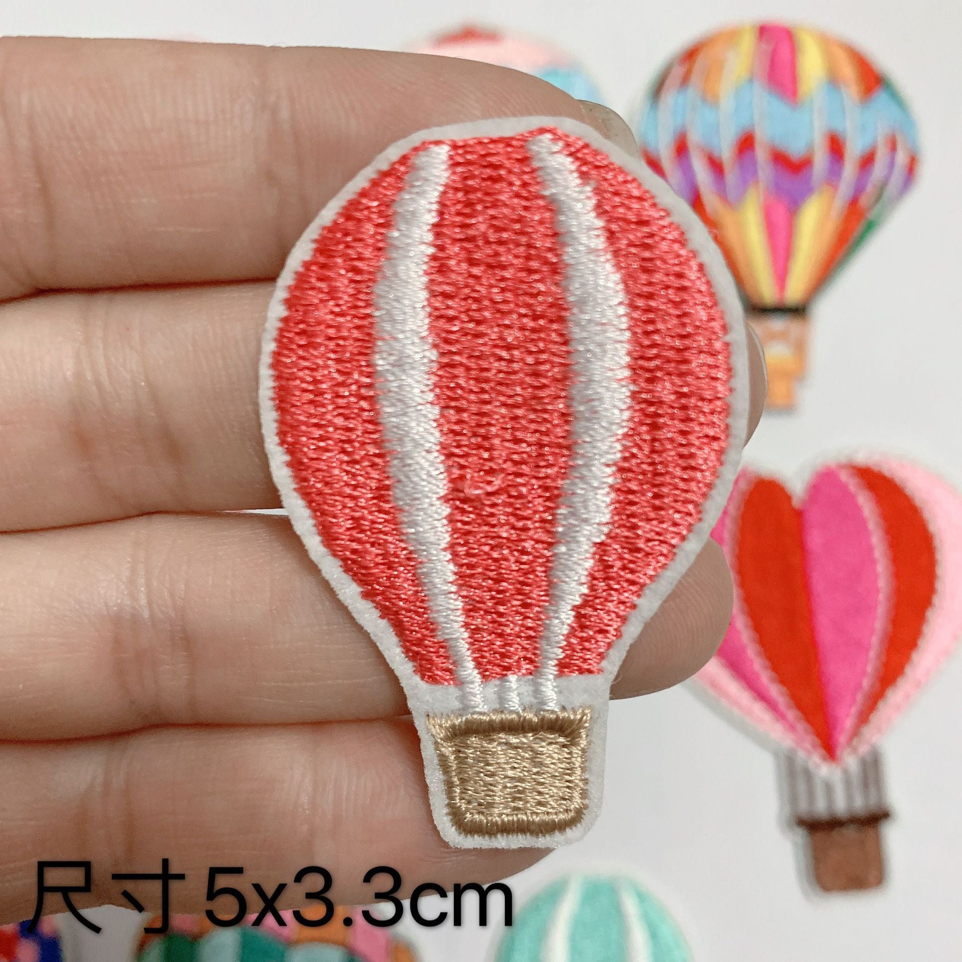 Wholesale 10pcs full embroidered balloon clothes patch DIY computer embroidery cloth stickers