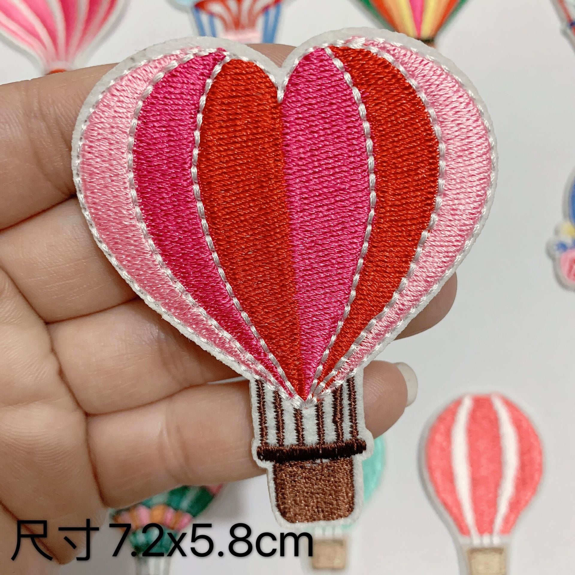 Wholesale 10pcs full embroidered balloon clothes patch DIY computer embroidery cloth stickers