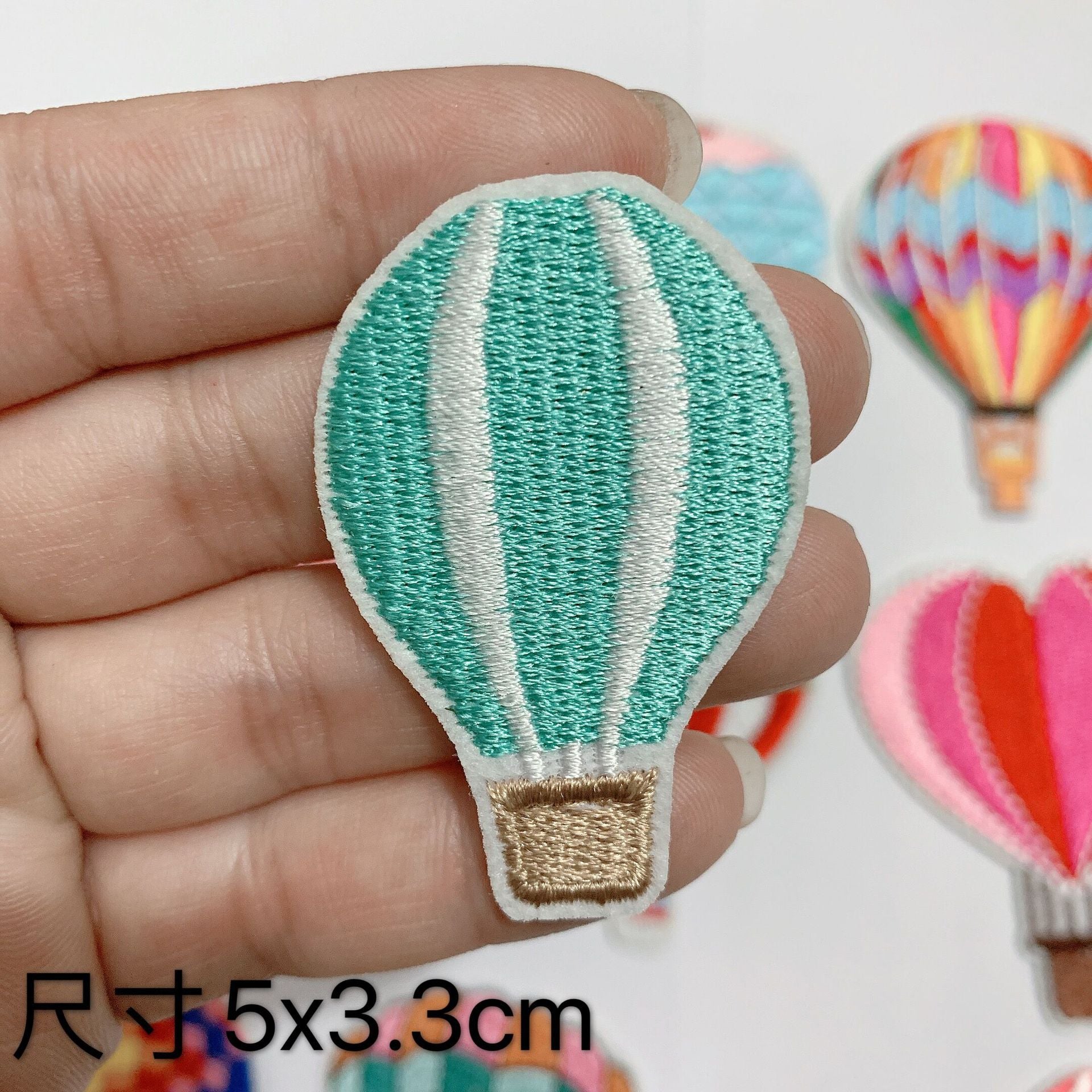 Wholesale 10pcs full embroidered balloon clothes patch DIY computer embroidery cloth stickers