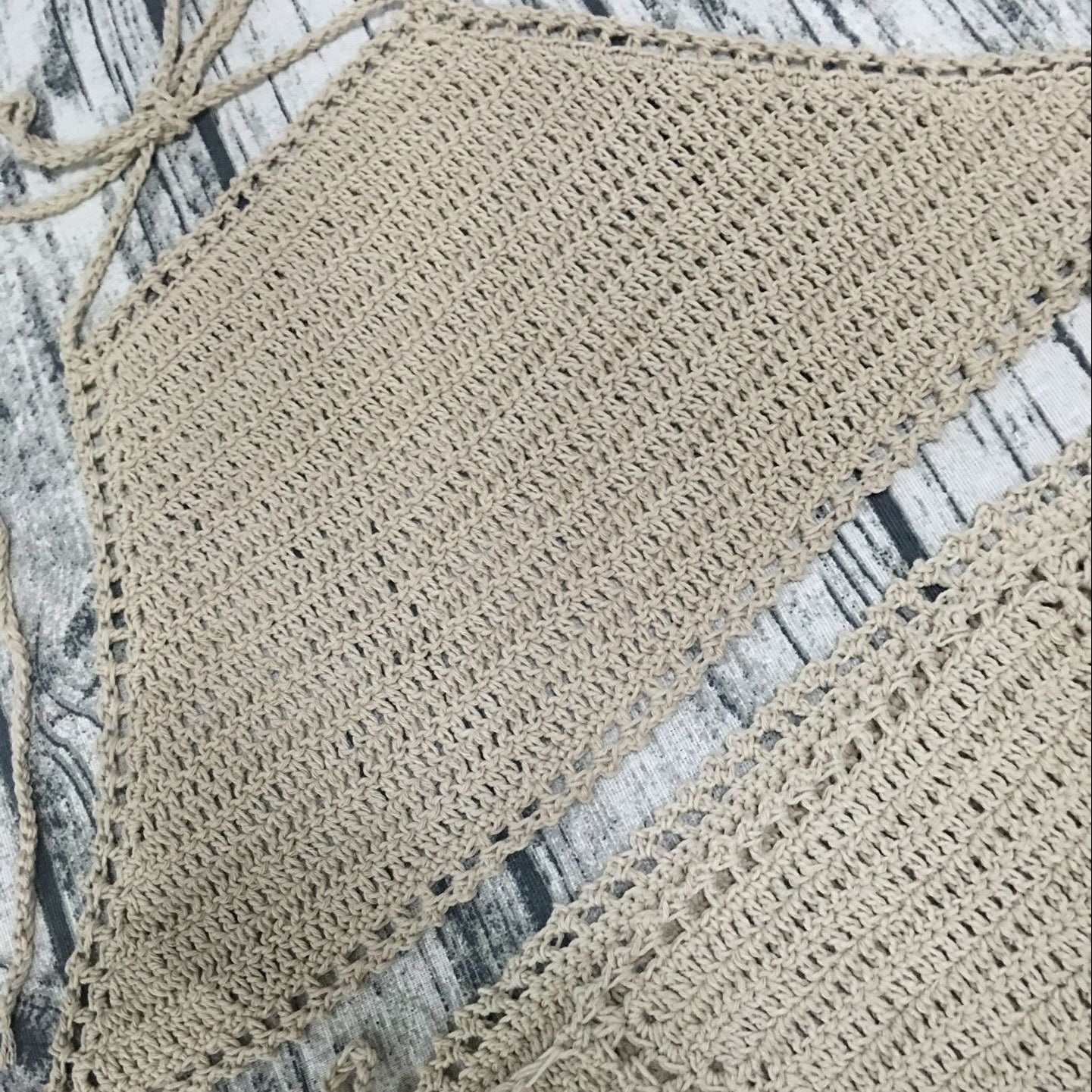 Wholesale New Acrylic Hand Crochet One Piece Swimsuit