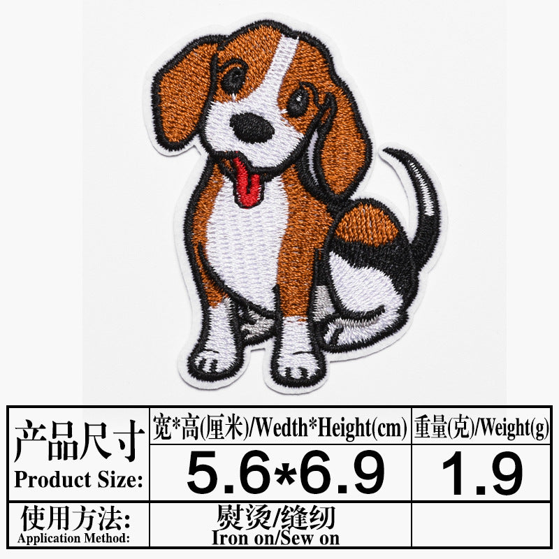 Wholesale Cute Cartoon Animal Embroidered Cloth Patches Chic Decorative Accent For Coats Fashion Accessory Boutique Resale
