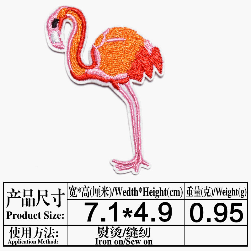 Wholesale Cute Cartoon Animal Embroidered Cloth Patches Chic Decorative Accent For Coats Fashion Accessory Boutique Resale