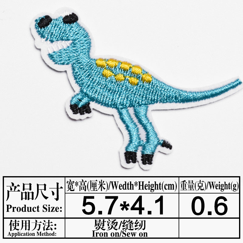 Wholesale Cute Cartoon Animal Embroidered Cloth Patches Chic Decorative Accent For Coats Fashion Accessory Boutique Resale