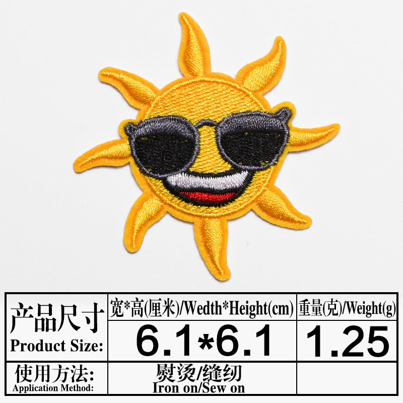 Wholesale Cute Cartoon Animal Embroidered Cloth Patches Chic Decorative Accent For Coats Fashion Accessory Boutique Resale