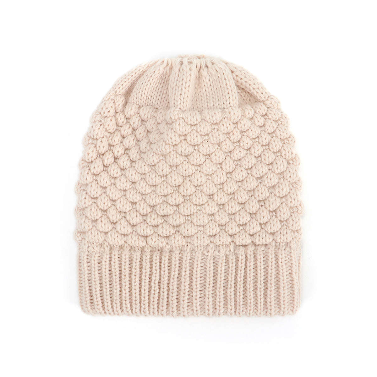 Wholesale Autumn and Winter Outdoor Warm Wool Ponytail Hat