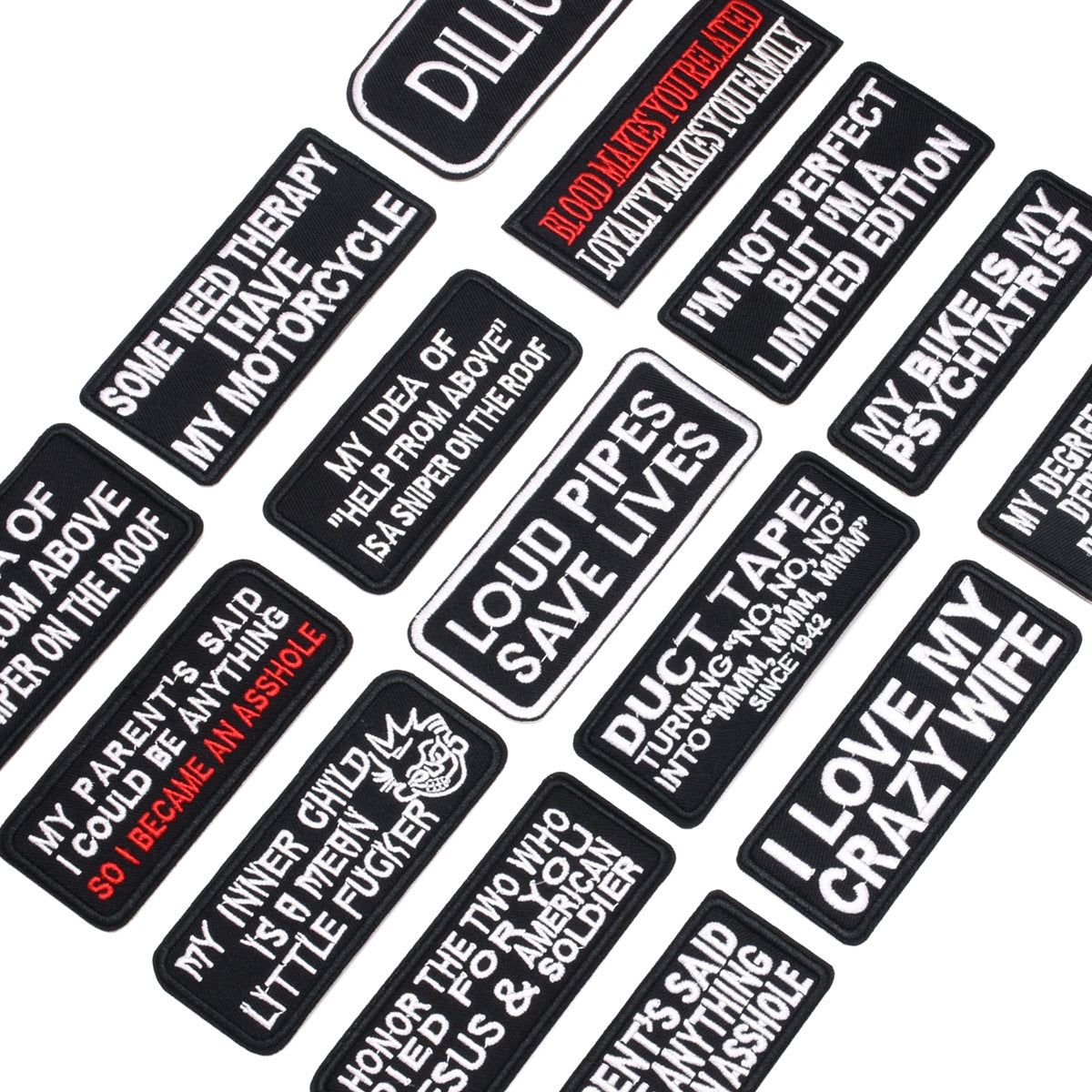 Wholesale Personalized English Letter Embroidery Patch Cloth Badge For Shoes Hats Jeans Stylish Resale Accessory