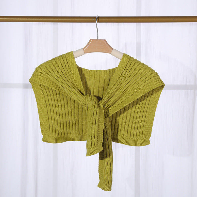 Wholesale Short Shawl with Thickened Cotton Warm Scarf