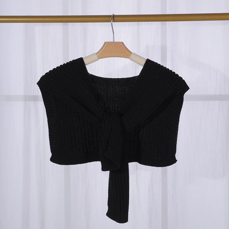 Wholesale Short Shawl with Thickened Cotton Warm Scarf