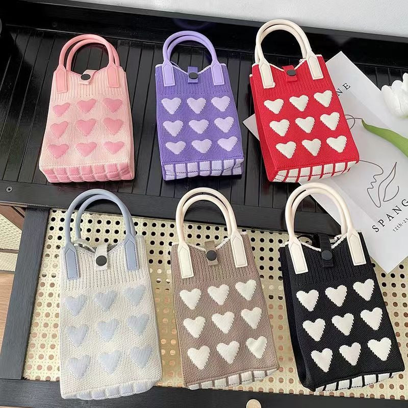 Wholesale Knitted Versatile Sweet Crossbody Handbags