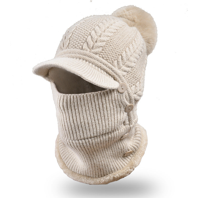 Wholesale Winter Woolen Knitted Pullover Ear Protection Hat