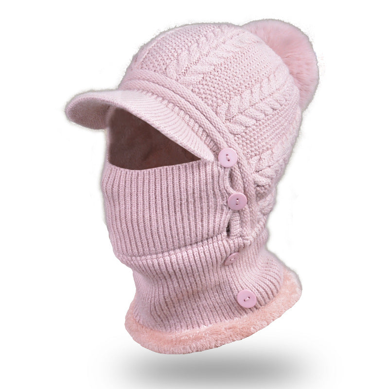 Wholesale Winter Woolen Knitted Pullover Ear Protection Hat
