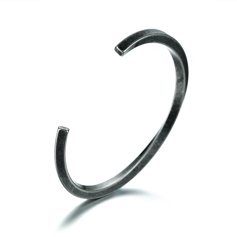 Wholesale Vintage Stainless Steel Twisted Open Bracelets