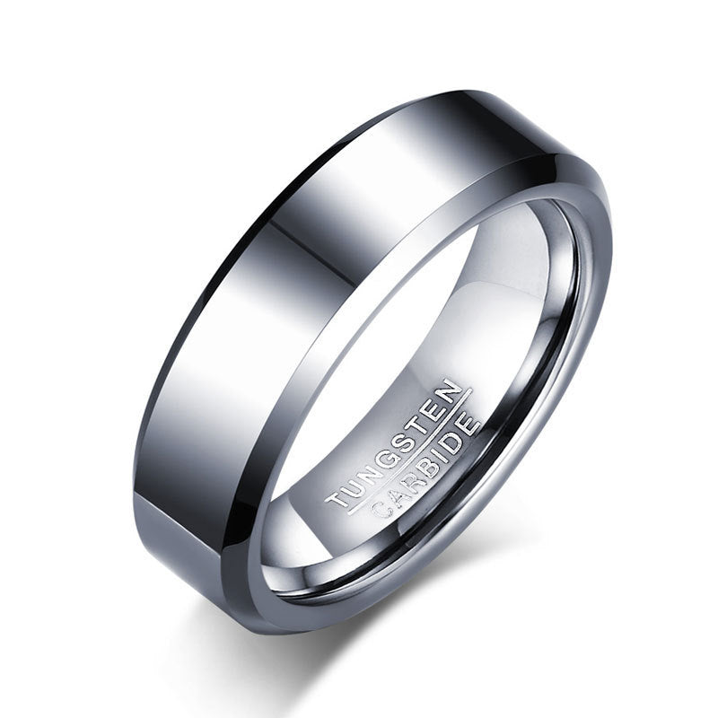 Wholesale Tungsten Steel Solid Color Men's Rings