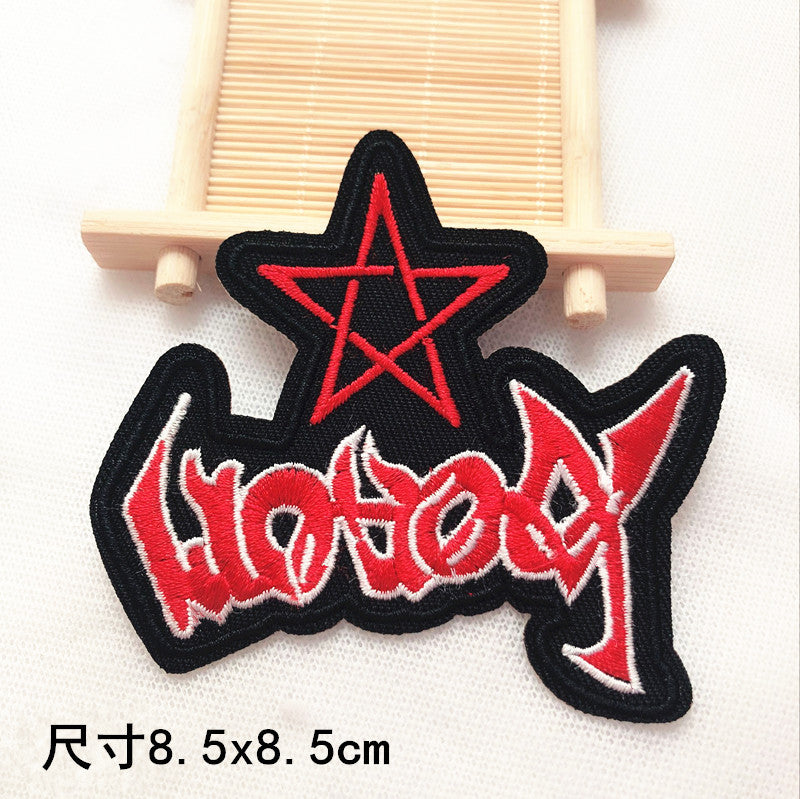 Wholesale 10pcs Large size digital cloth badge shoes and hats decorative DIY