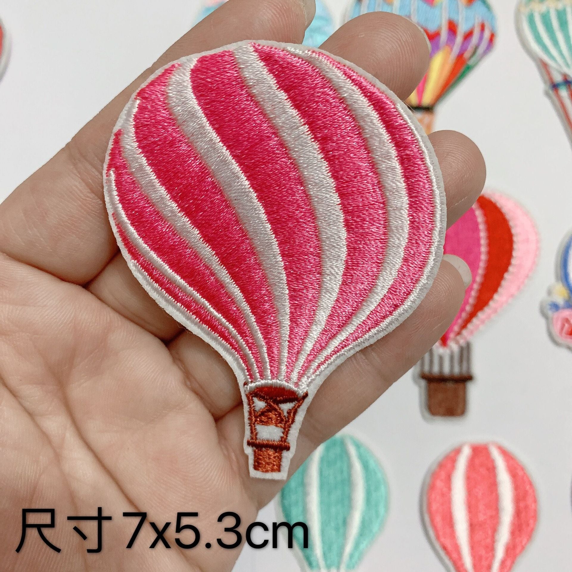 Wholesale 10pcs full embroidered balloon clothes patch DIY computer embroidery cloth stickers