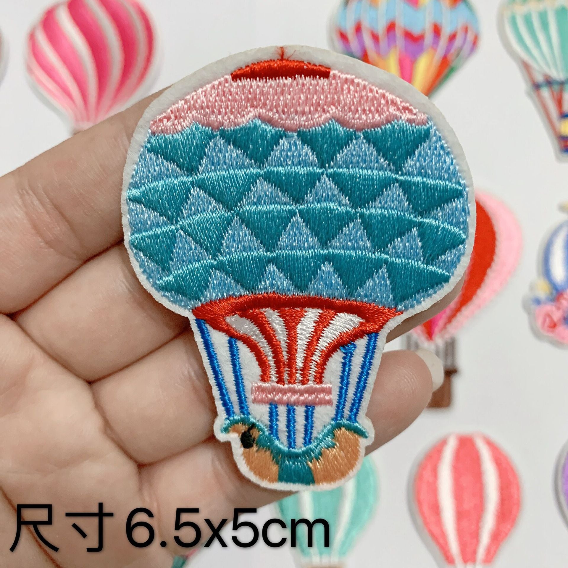 Wholesale 10pcs full embroidered balloon clothes patch DIY computer embroidery cloth stickers