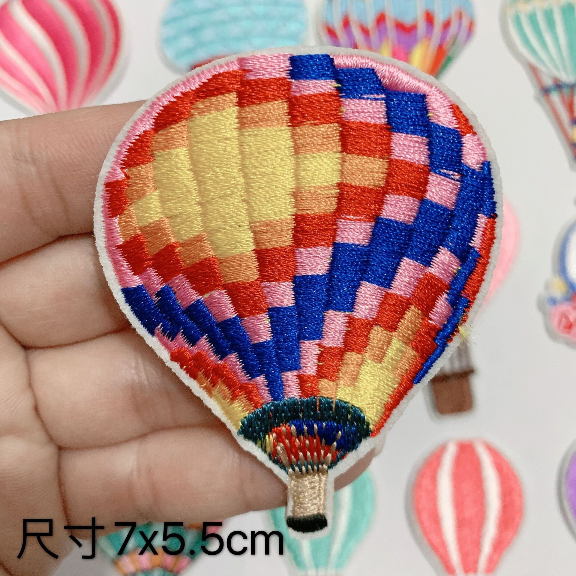 Wholesale 10pcs full embroidered balloon clothes patch DIY computer embroidery cloth stickers
