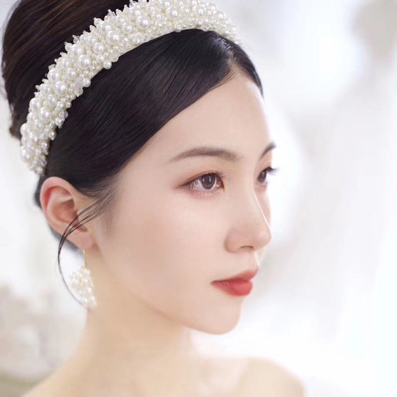 Wholesale Pearl Crown Baroque Crystal Headband