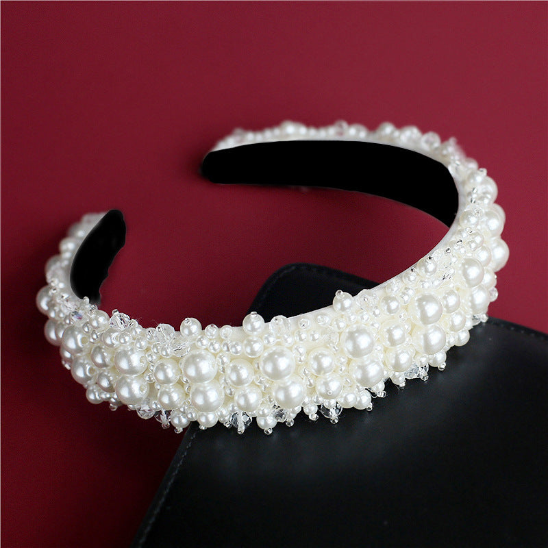 Wholesale Pearl Crown Baroque Crystal Headband