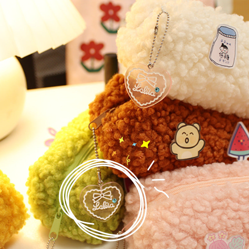 Wholesale Lamb Plush Pen Bags