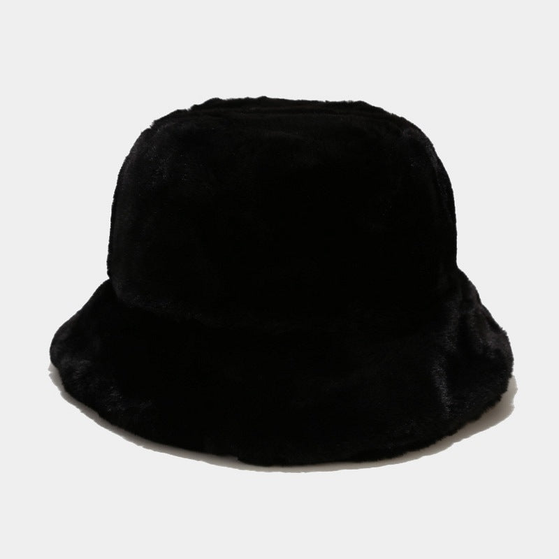 Wholesale Plush Vintage Simple Bucket Hat