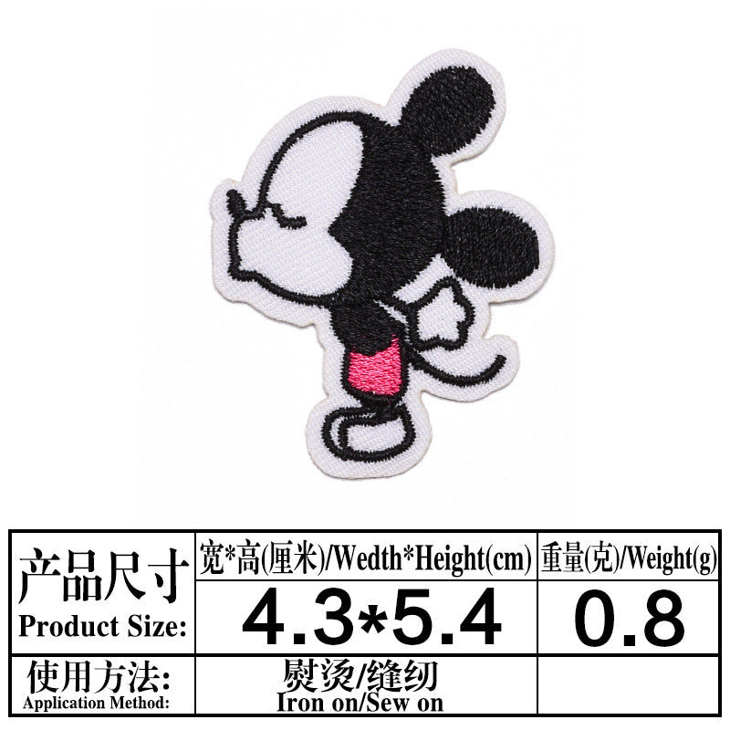 Wholesale Cartoon Animal Embroidered Cloth Patch Set Cute Decorative Patches For Clothing OLY Exclusive Hats DIY Fashion Accessory Boutique Gift Resale