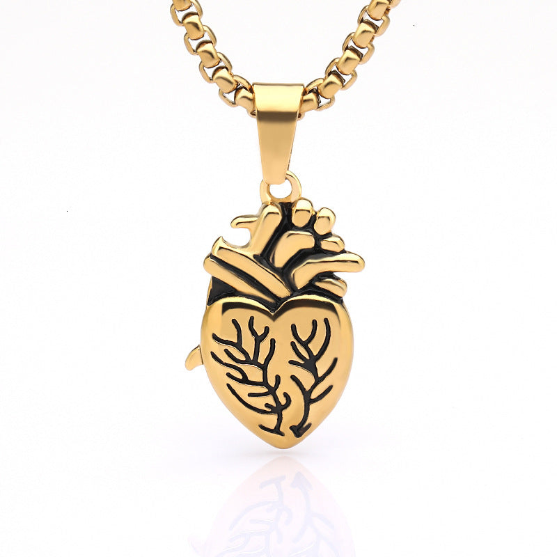 Wholesale Valentine' s Day Heart Shaped Couple Necklace