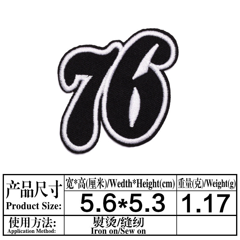 Wholesale team logo embroidered cloth stickers  DIY patches OLY Exclusive