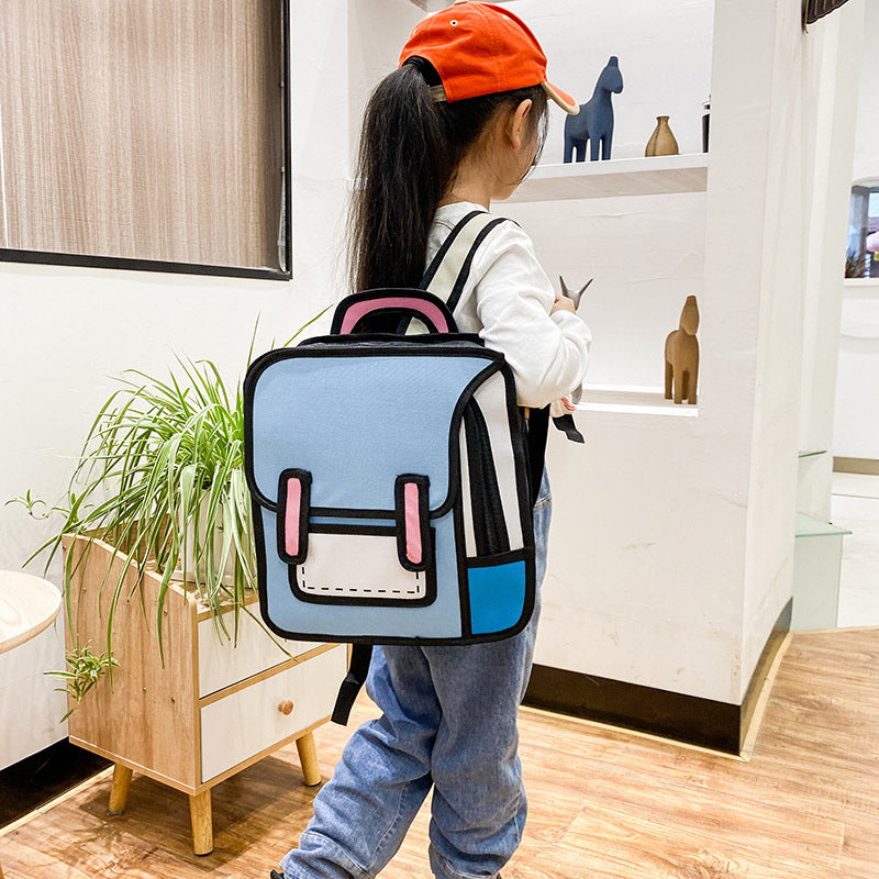 Wholesale Cartoon Cartoon 2D Oxford Cloth Backpack