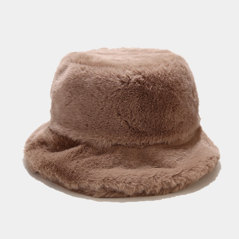 Wholesale Plush Vintage Simple Bucket Hat