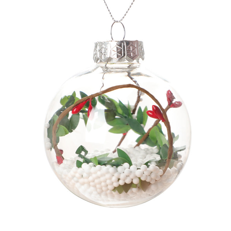 Wholesale Christmas Decoration Transparent Plastic Christmas Balls