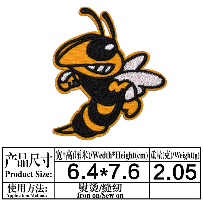 Wholesale Cartoon Animal Embroidered Cloth Patch Set Cute Decorative Patches For Clothing OLY Exclusive Hats DIY Fashion Accessory Boutique Gift Resale