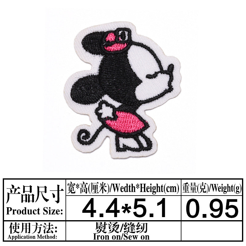 Wholesale Cartoon Animal Embroidered Cloth Patch Set Cute Decorative Patches For Clothing OLY Exclusive Hats DIY Fashion Accessory Boutique Gift Resale