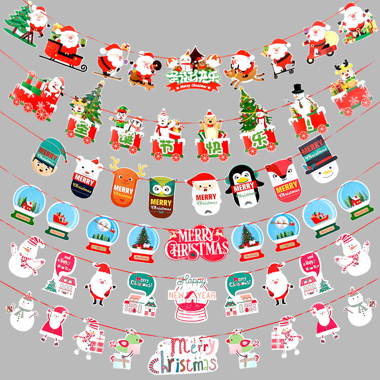 Wholesale Christmas Decoration Products Cartoon Flags