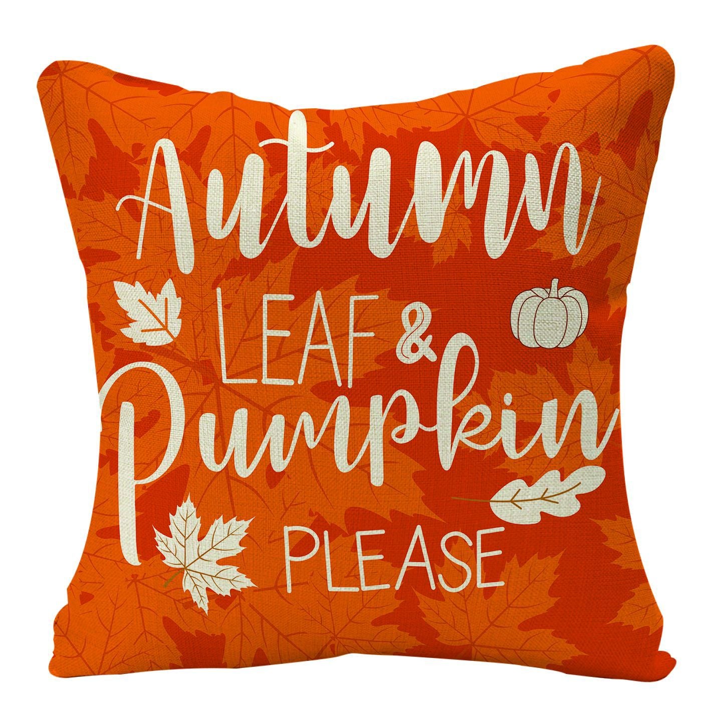 Wholesale Thanksgiving Autumn Maple Leaf Series Linen Pillow Cover