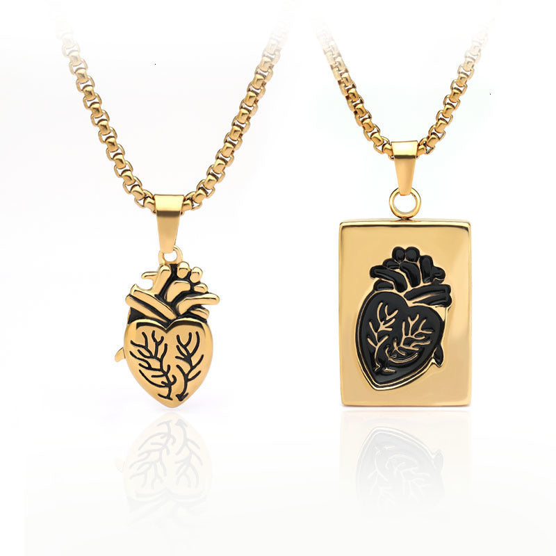 Wholesale Valentine' s Day Heart Shaped Couple Necklace