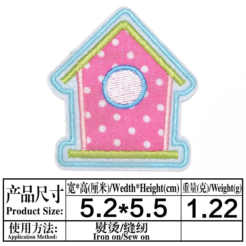 Wholesale Embroidered Patches Appliques Butterfly Plaid Rabbit Designs Casual DIY Accessory For Clothing Hat Jeans Towel Repair And Decoration
